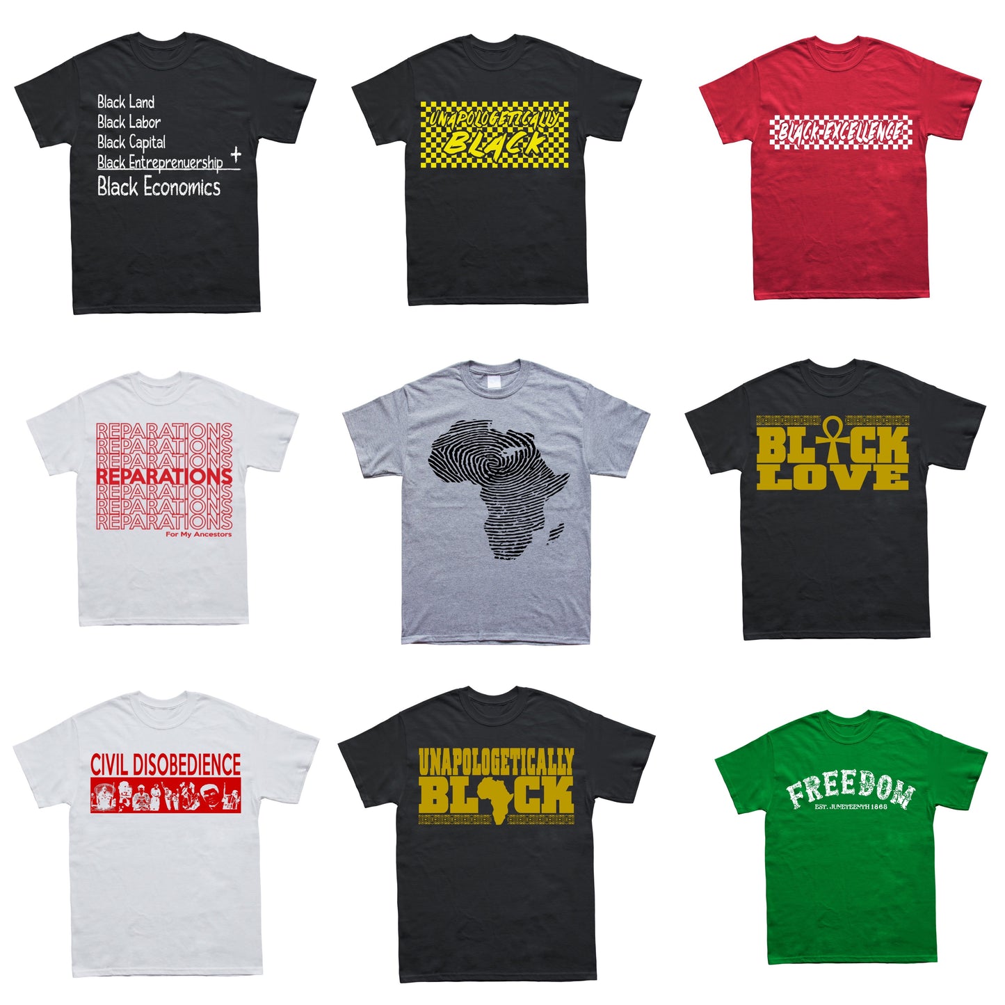 100 Black10 Shirts