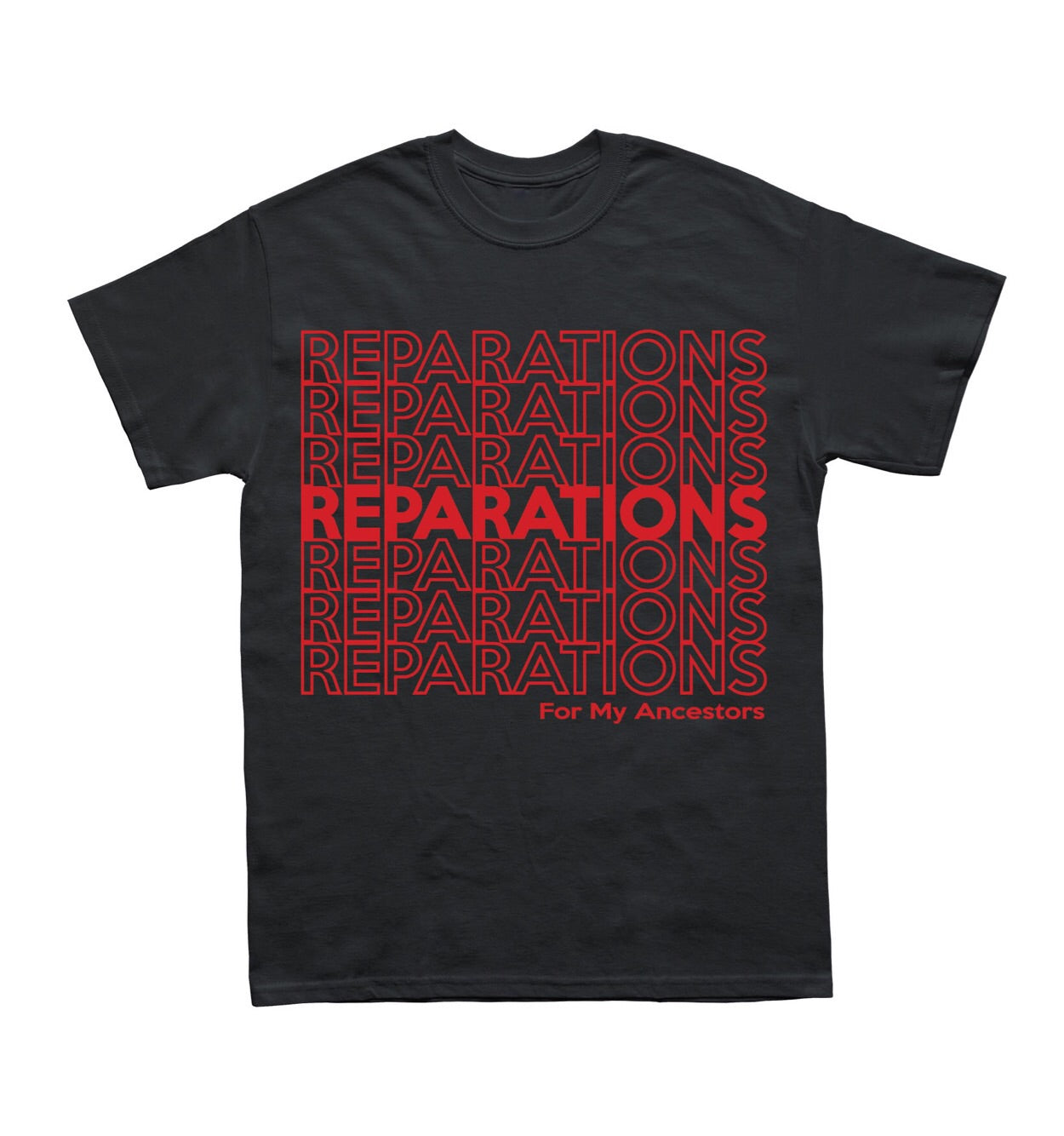 Reparations T-shirt - Black10.com