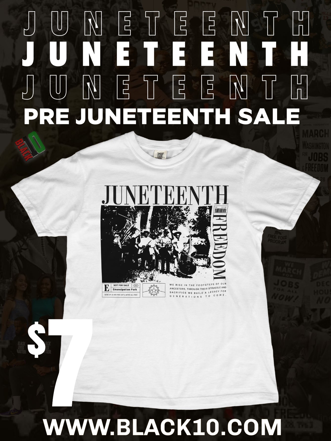 $7 Juneteenth Shirt