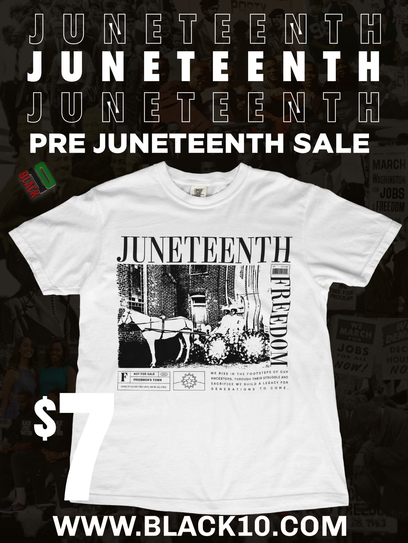 $7 Juneteenth Shirt