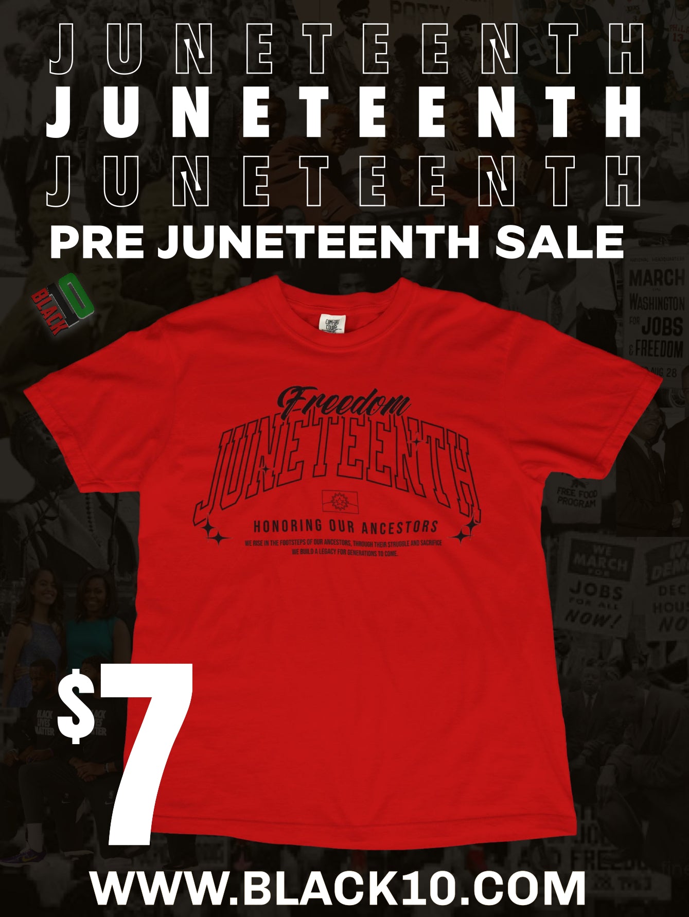 $7 Juneteenth shirt
