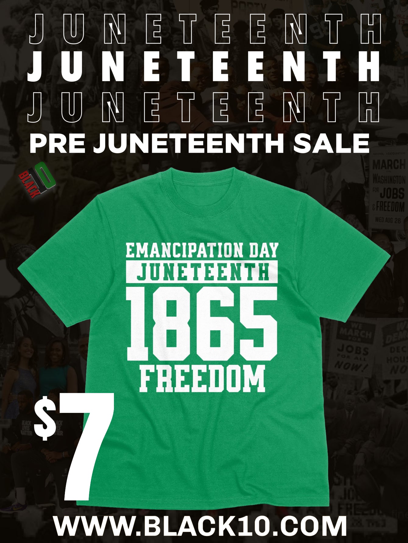 $7 Juneteenth shirt