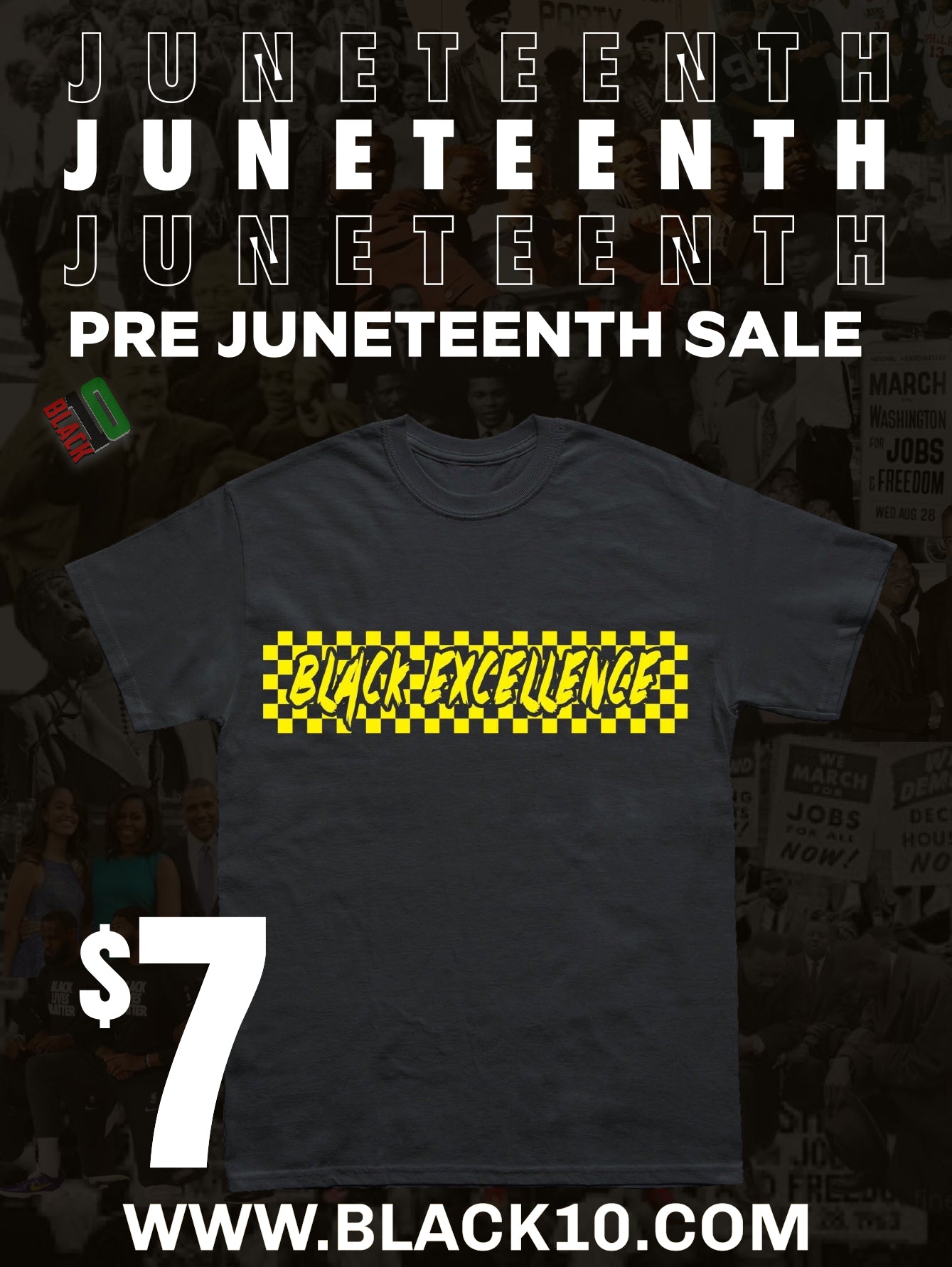 $7 Black Excellence Shirt