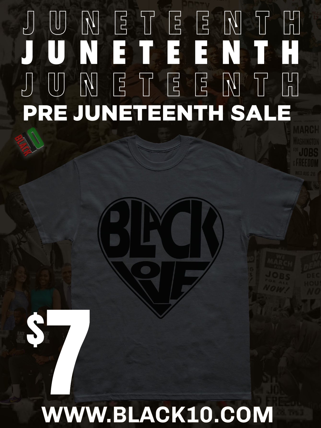 $7 Black Love Shirt