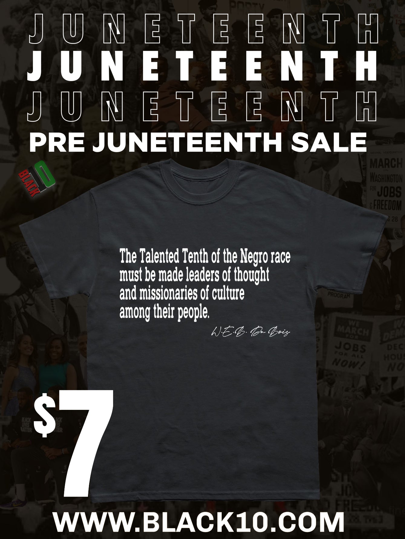 $7 Talented Tenth shirt