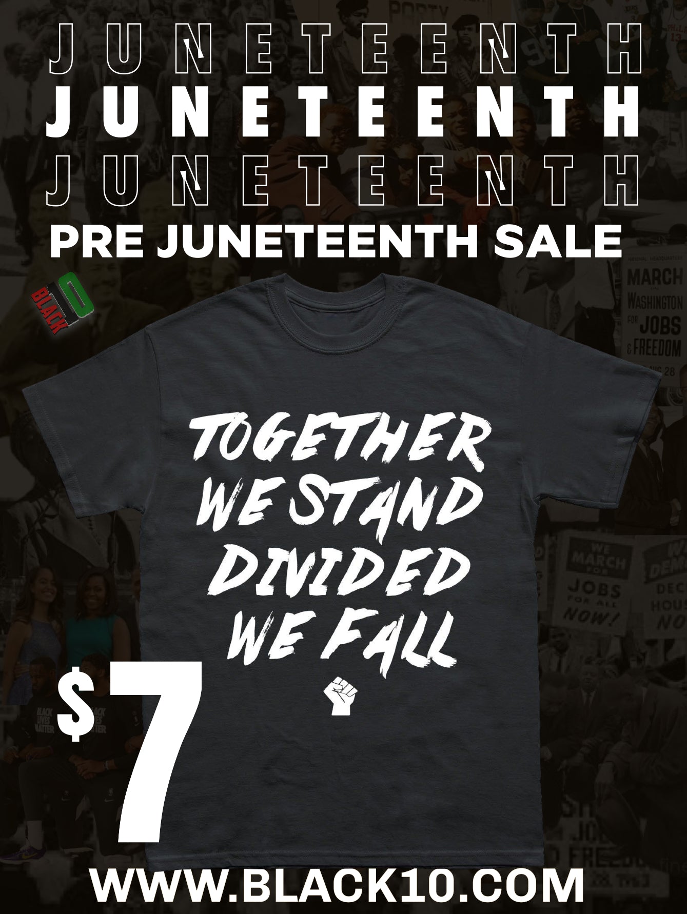 $7 Together We Stand shirt