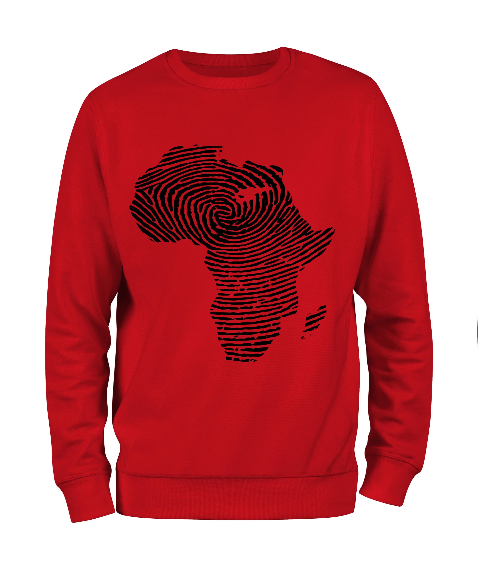 Africa Finger Print Sweatshirt - Black10.com