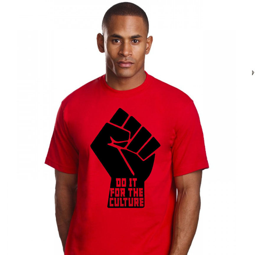 do it for the culture t-shirt. with black power fist
