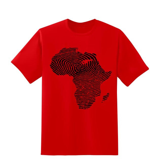 Africa Finger Print Shirt - Black10.com