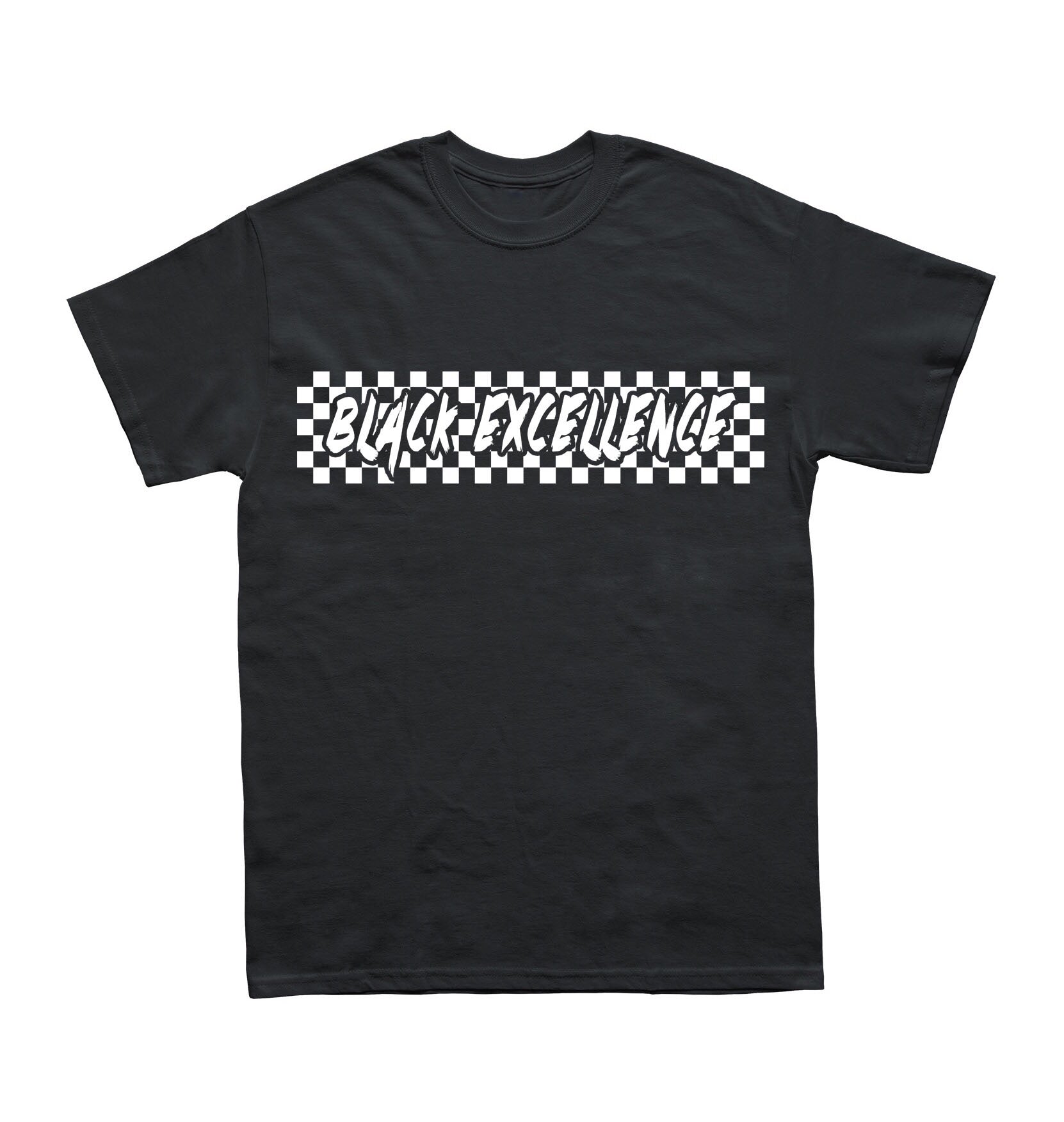 Checkered Black Excellence Shirt - Black10.com