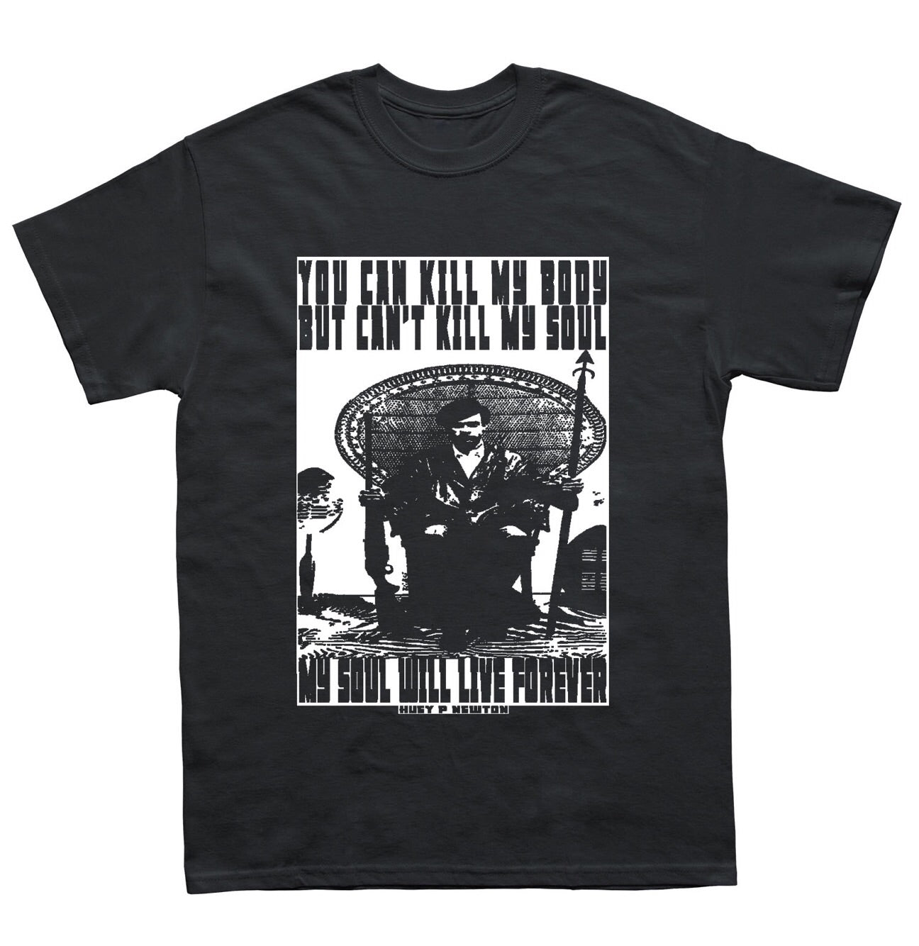 Huey Newton T-shirt - Black10.com
